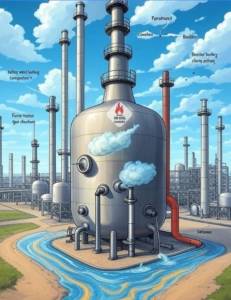 اولین ایستگاه نفت خام، پالایشگاه