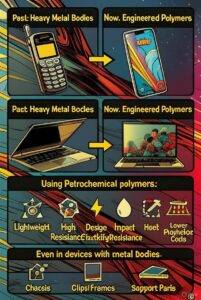 بدنه موبایل و لپ‌تاپ؛ جایی که پلیمرهای پتروشیمی تفاوت می‌سازند